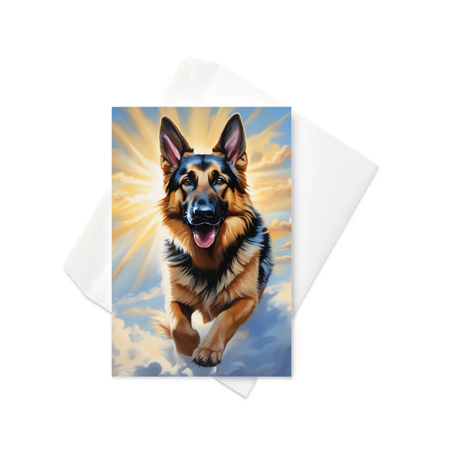 PugMug Custom German Shepherd Dog Greeting Card