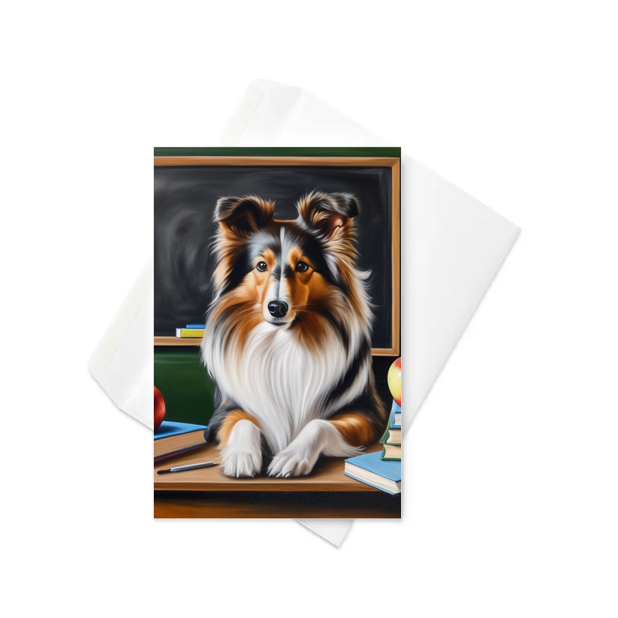 PugMug Custom Shetland Sheepdog Greeting Card