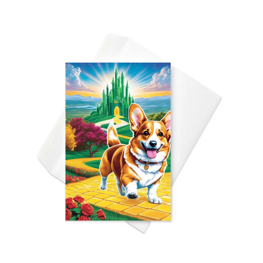 PugMug Custom Pembroke Welsh Corgi Greeting Card