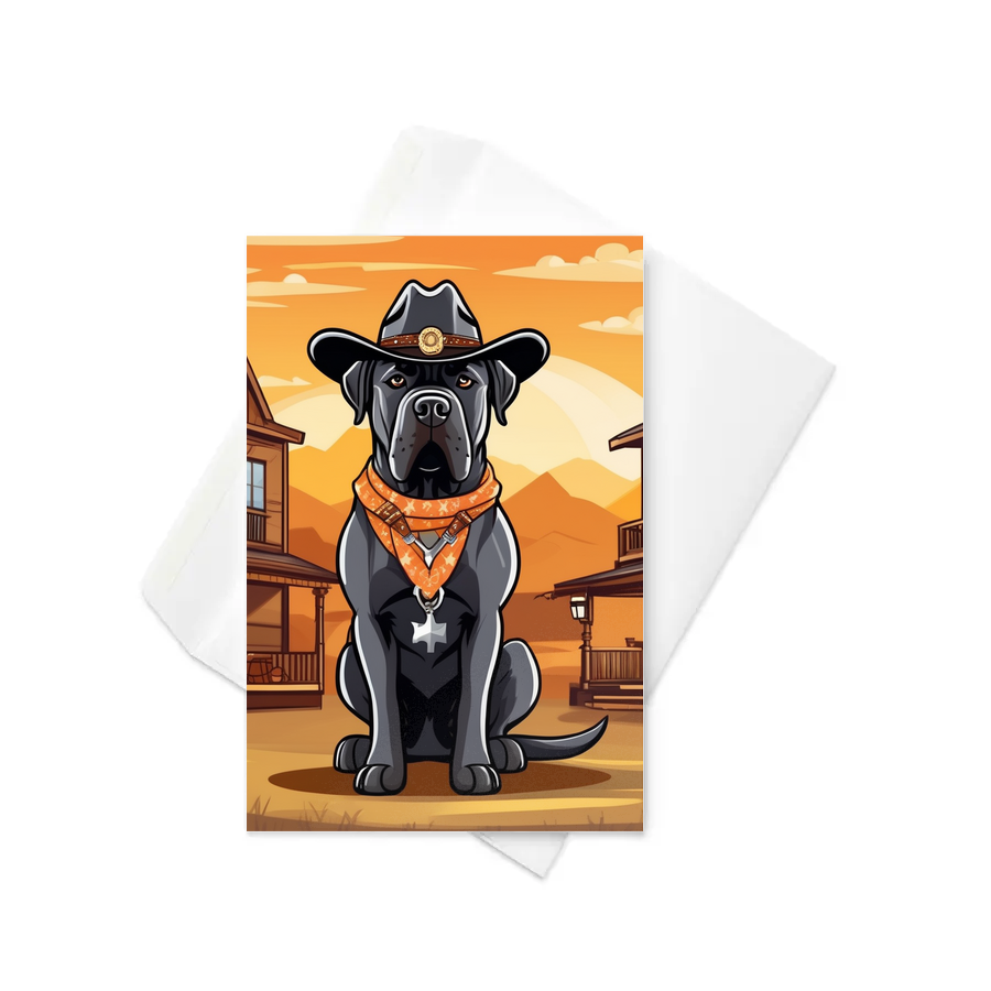 PugMug Custom Cane Corso Greeting Card