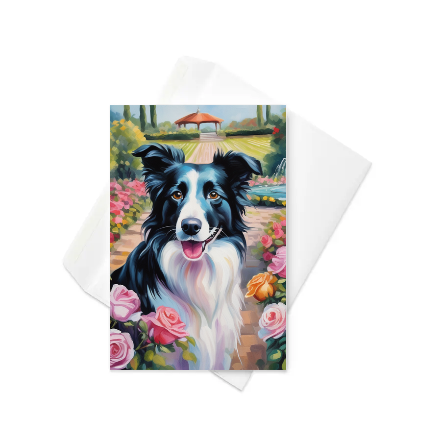 PugMug Custom Border Collie Greeting Card