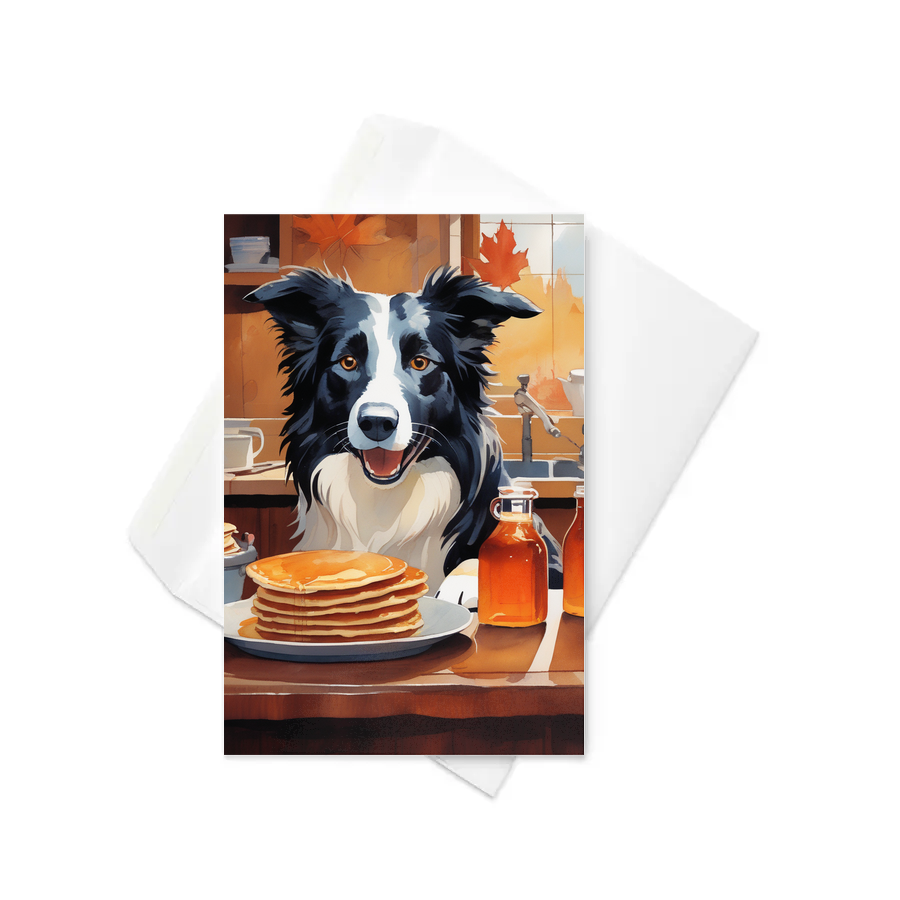 PugMug Custom Border Collie Greeting Card