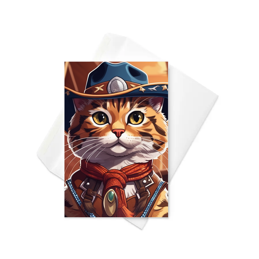 PugMug Custom Tabby Exotic Cat Greeting Card