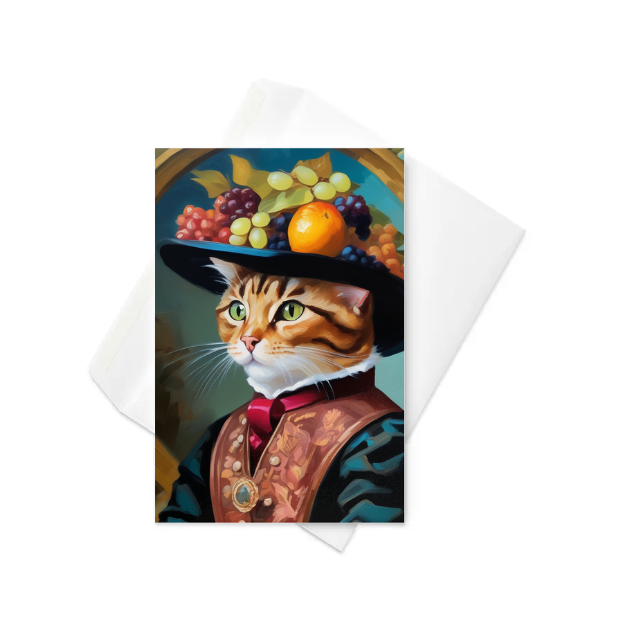 PugMug Custom Tabby Exotic Cat Greeting Card