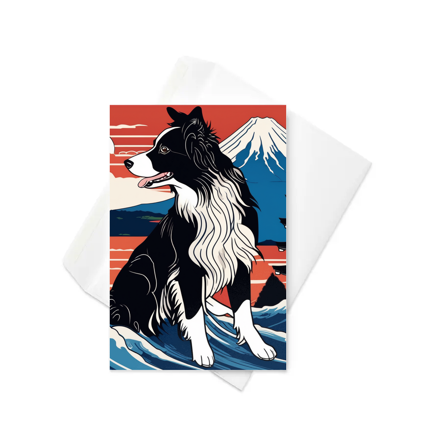 PugMug Custom Border Collie Greeting Card