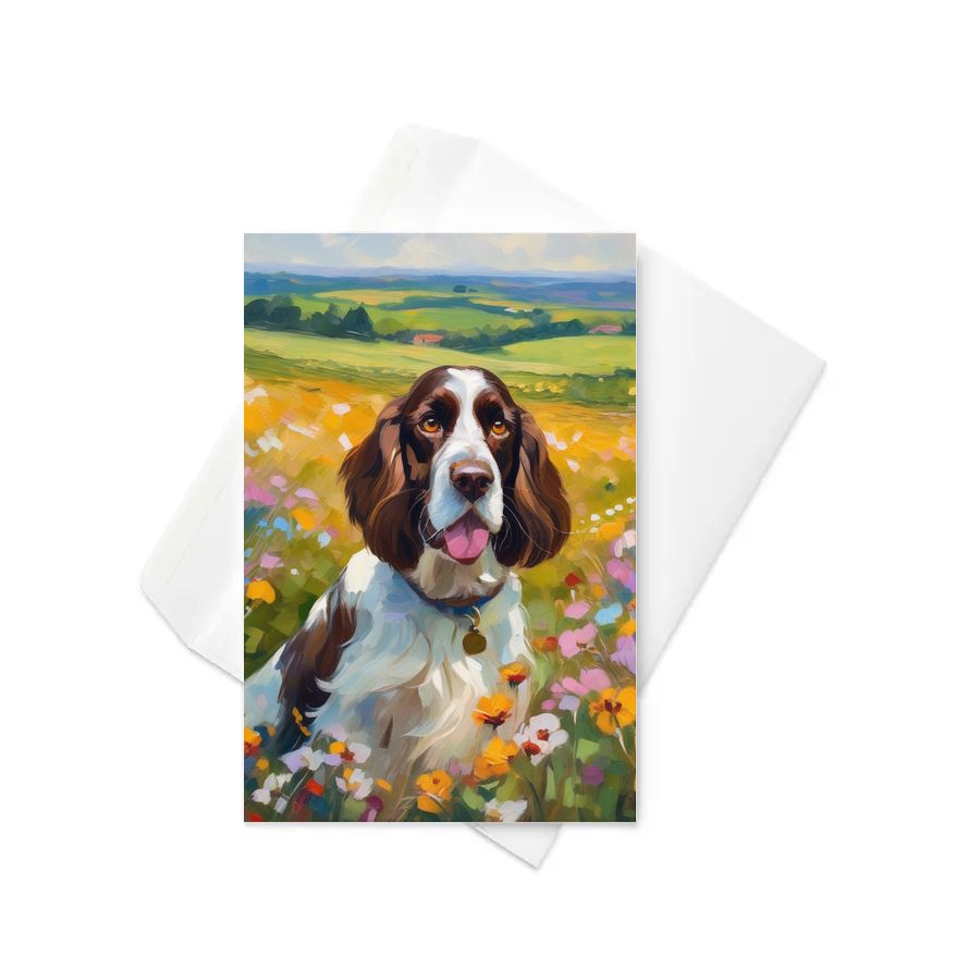 PugMug Custom English Springer Spaniel Greeting Card
