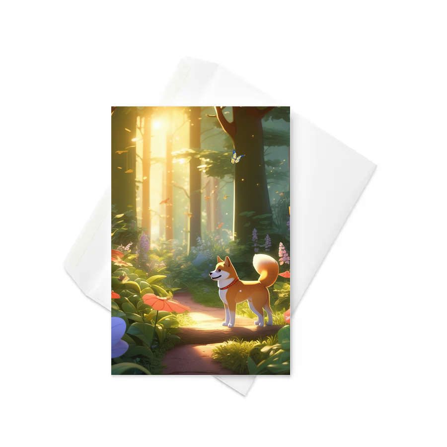 PugMug Custom Shiba Inu Greeting Card