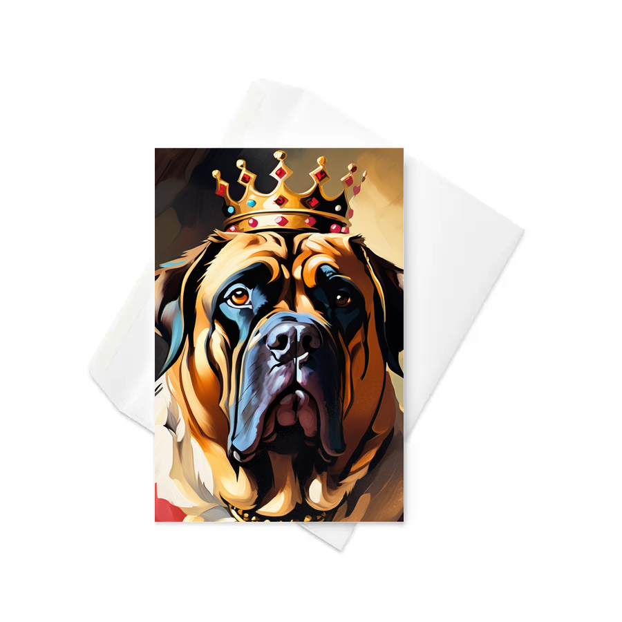 PugMug Custom Mastiff Greeting Card