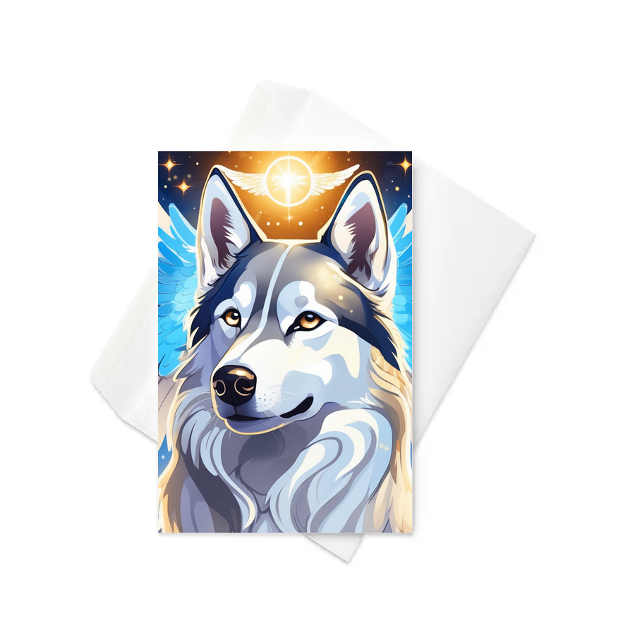 PugMug Custom Siberian Husky Greeting Card