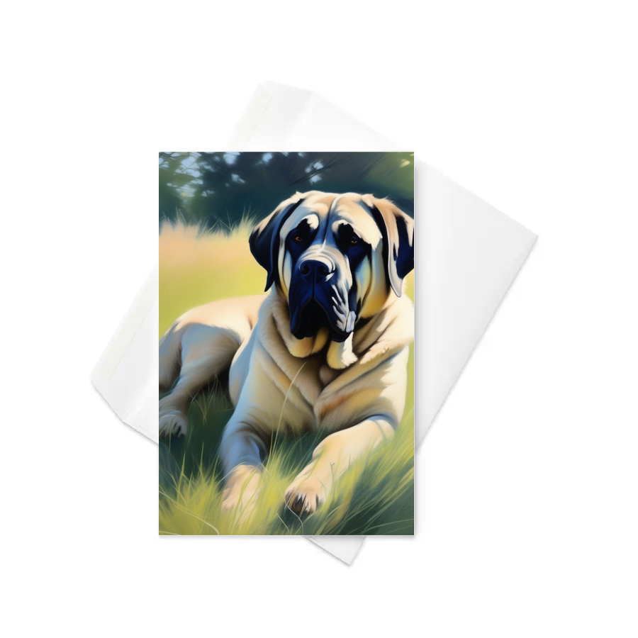 PugMug Custom Mastiff Greeting Card