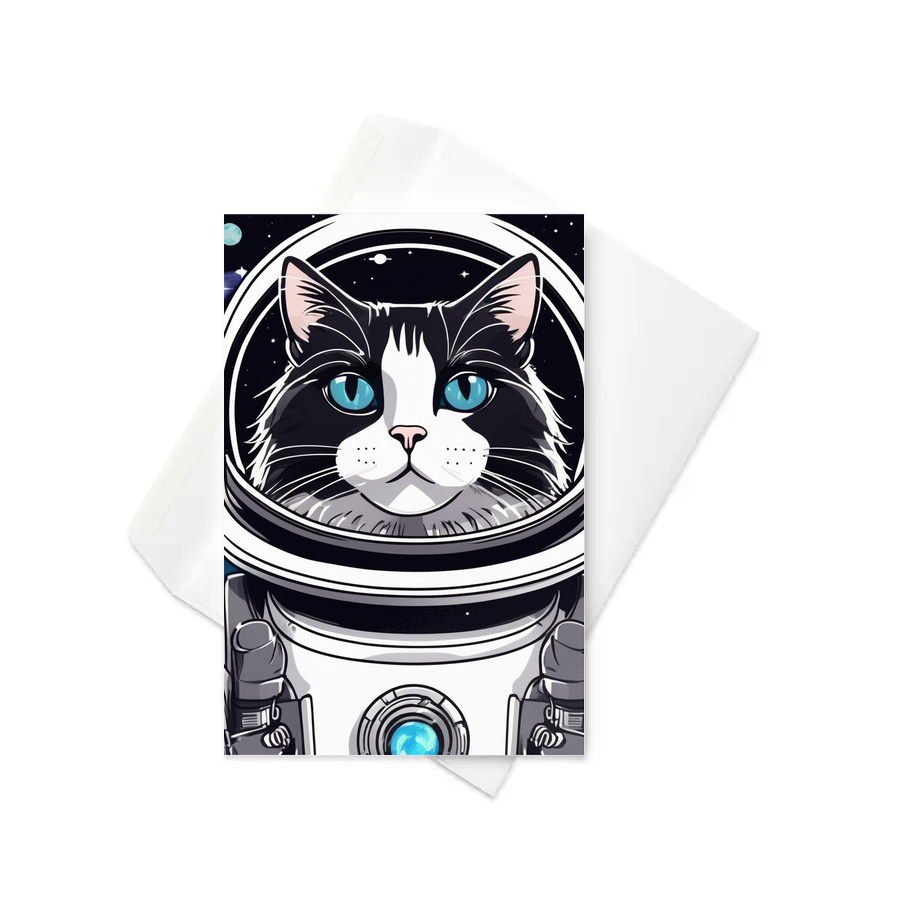 PugMug Custom Black Ragdoll Cat Greeting Card