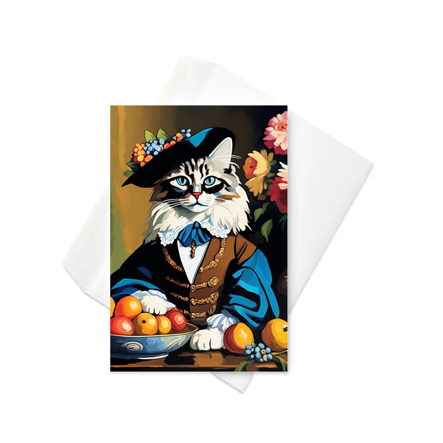 PugMug Custom Tabby Ragdoll Cat Greeting Card