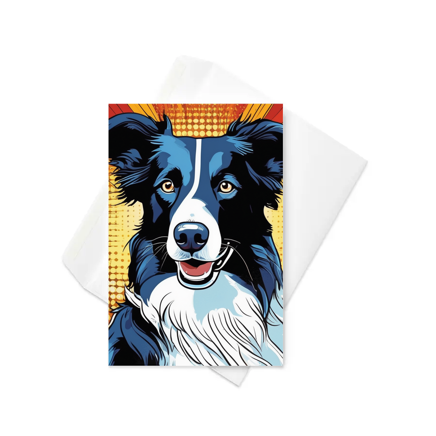 PugMug Custom Border Collie Greeting Card