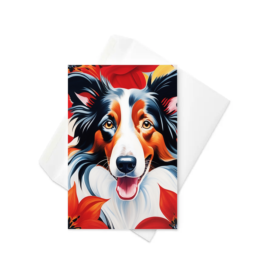 PugMug Custom Border Collie Greeting Card