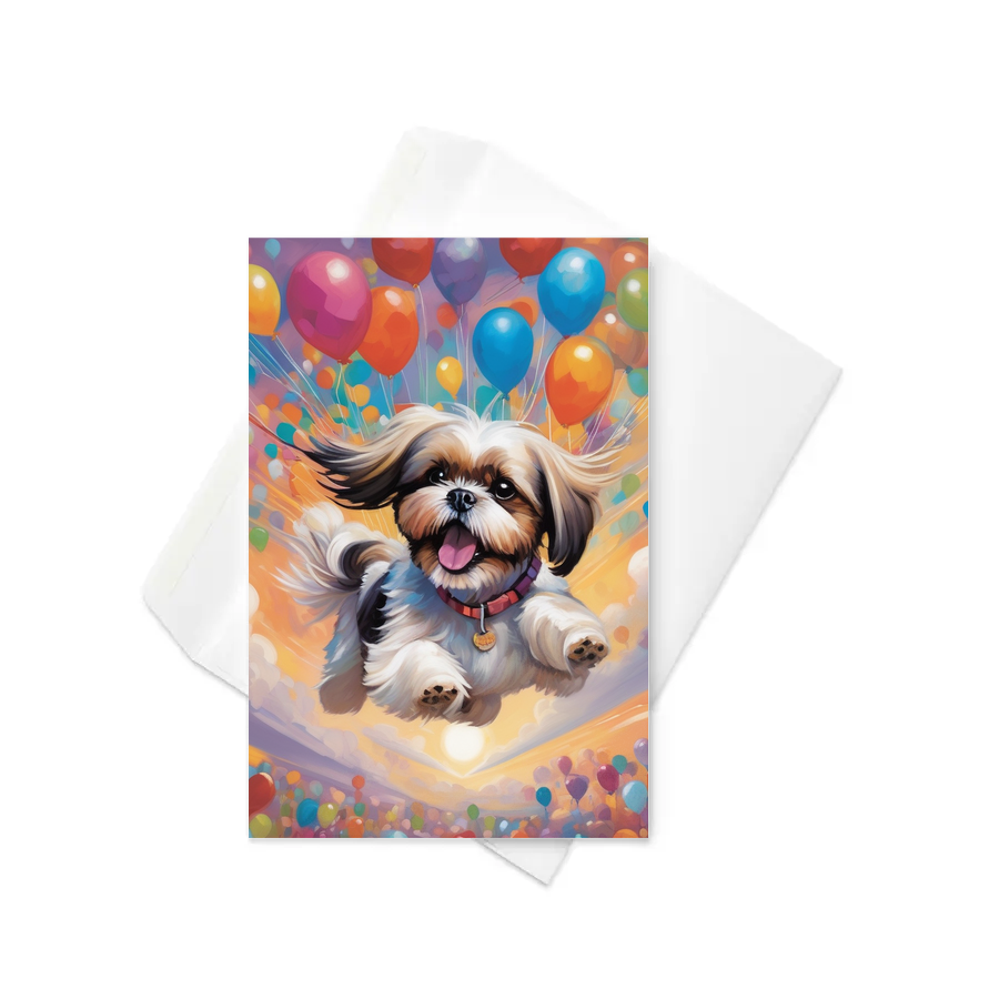 PugMug Custom Shih Tzu Greeting Card