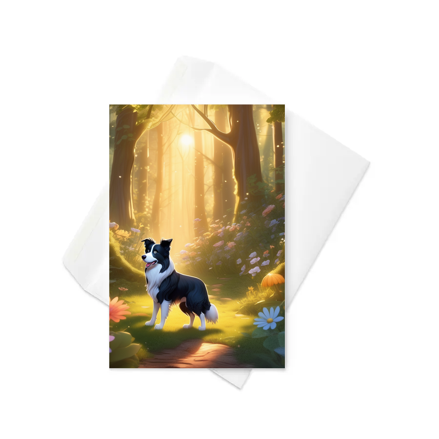 PugMug Custom Border Collie Greeting Card