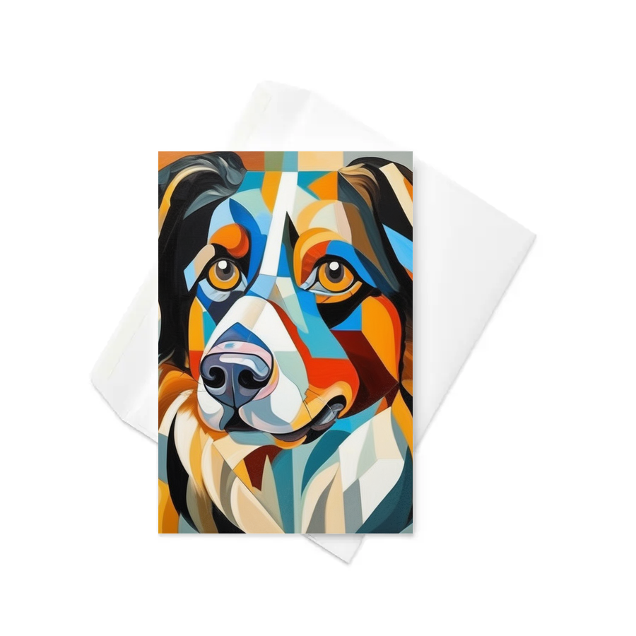 PugMug Custom Miniature American Shepherd Greeting Card