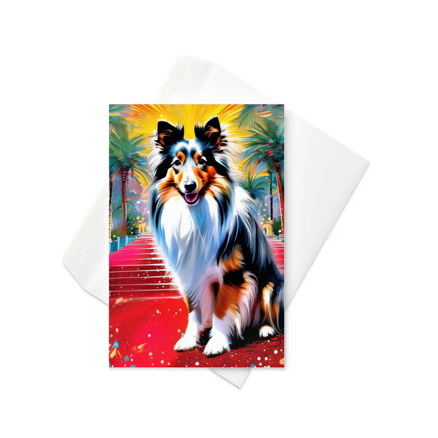 PugMug Custom Shetland Sheepdog Greeting Card