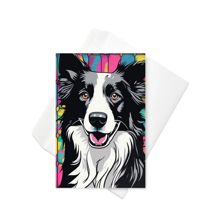 PugMug Custom Border Collie Greeting Card