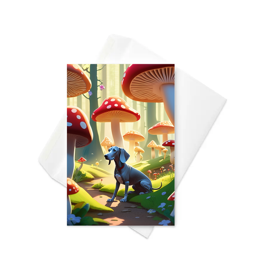 PugMug Custom Weimaraner Greeting Card