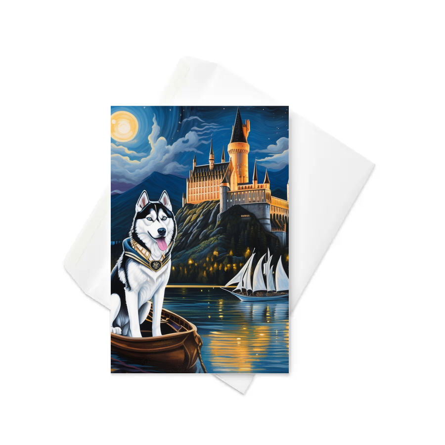 PugMug Custom Siberian Husky Greeting Card