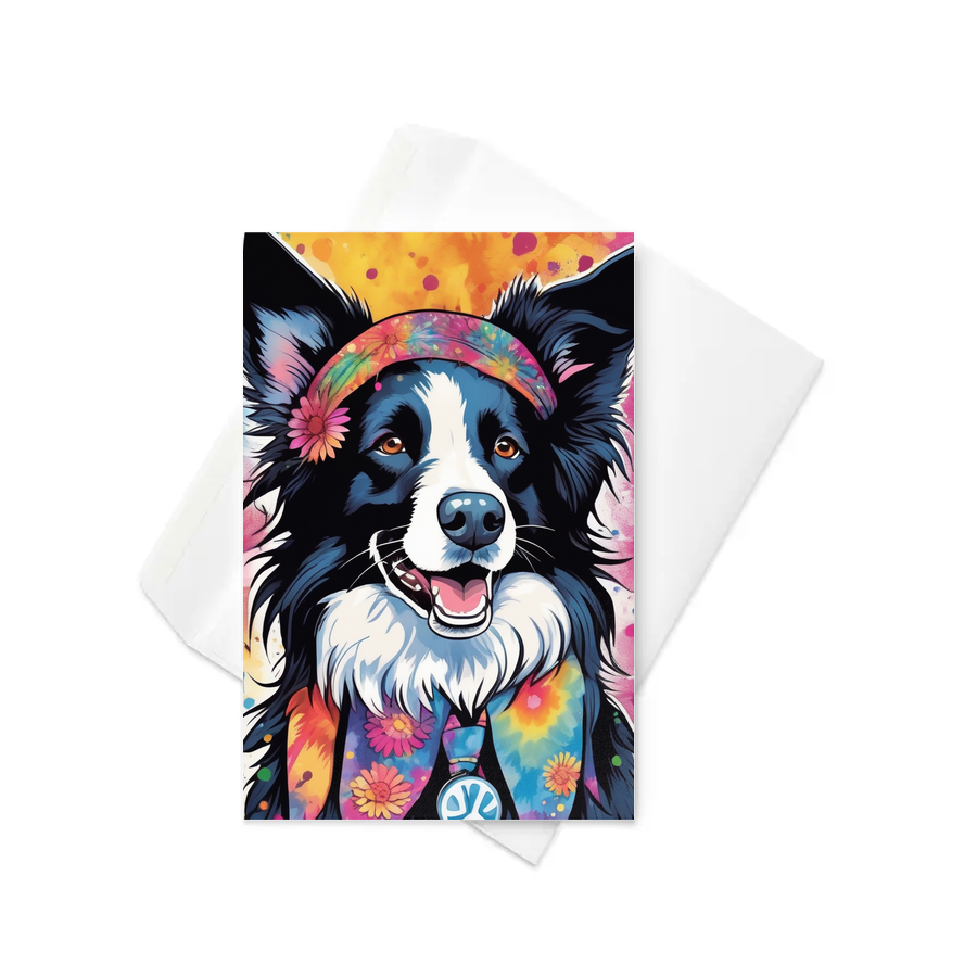 PugMug Custom Border Collie Greeting Card