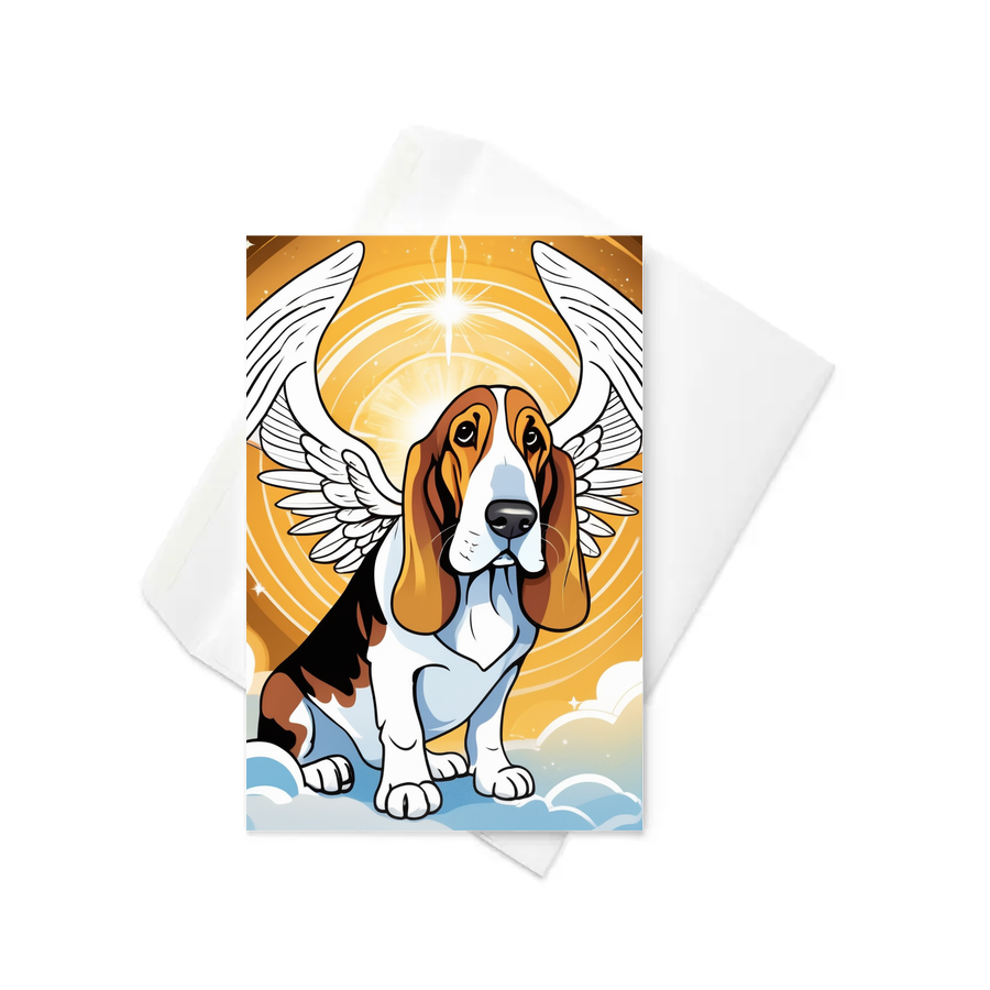 PugMug Custom Basset Hound Greeting Card