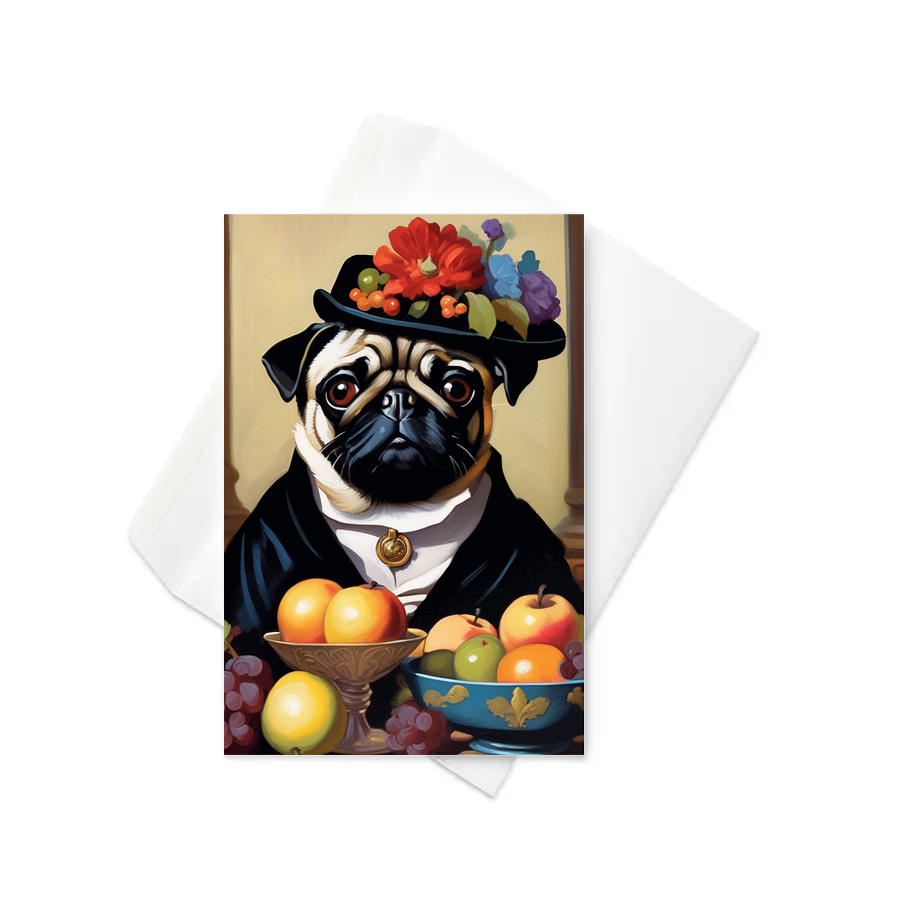 PugMug Custom Pug Greeting Card