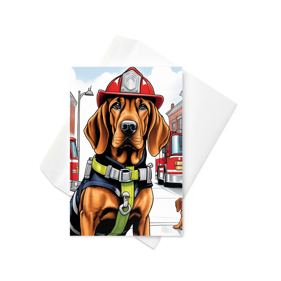 PugMug Custom Bloodhound Greeting Card