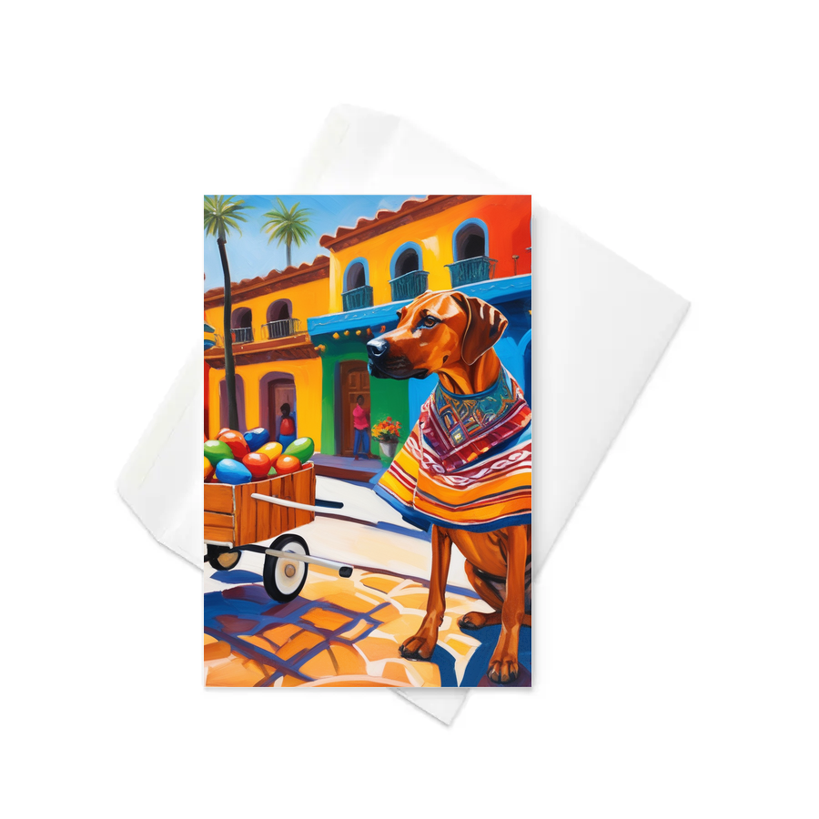 PugMug Custom Rhodesian Ridgeback Greeting Card