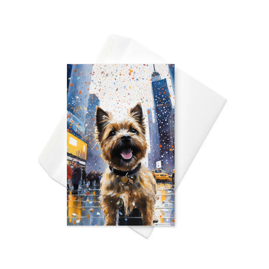 PugMug Custom Cairn Terrier Greeting Card