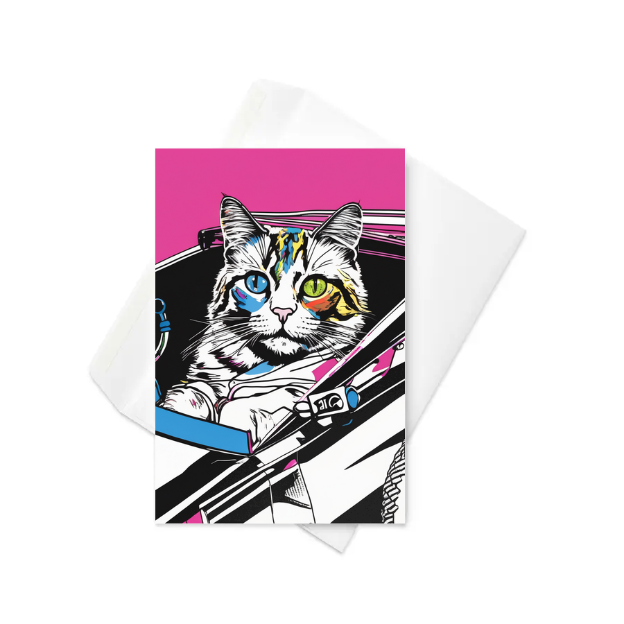 PugMug Custom Tabby Ragdoll Cat Greeting Card