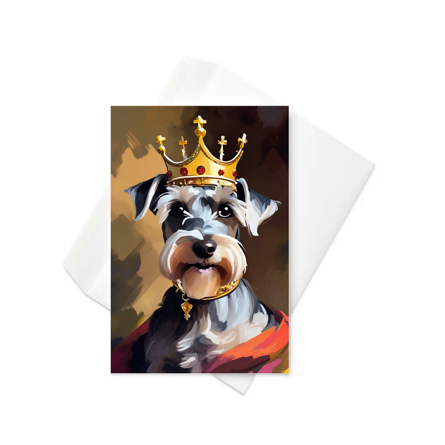 PugMug Custom Miniature Schnauzer Greeting Card