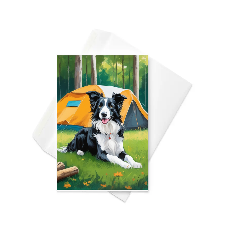 PugMug Custom Border Collie Greeting Card