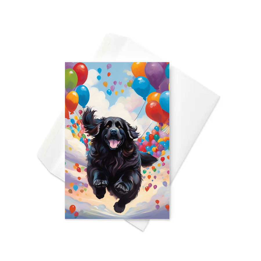 PugMug Custom Newfoundland Greeting Card