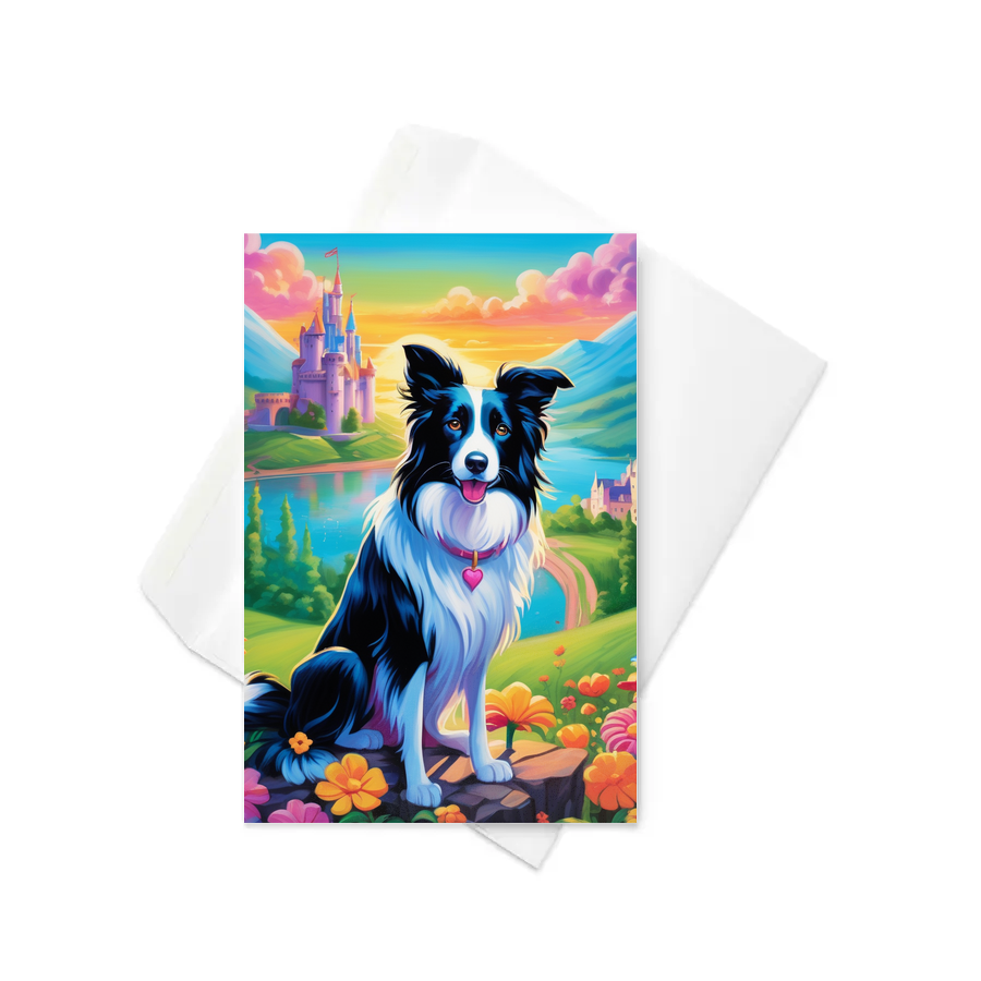 PugMug Custom Border Collie Greeting Card