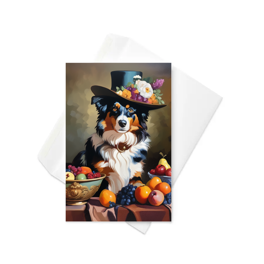 PugMug Custom Australian Shepherd Dog Greeting Card