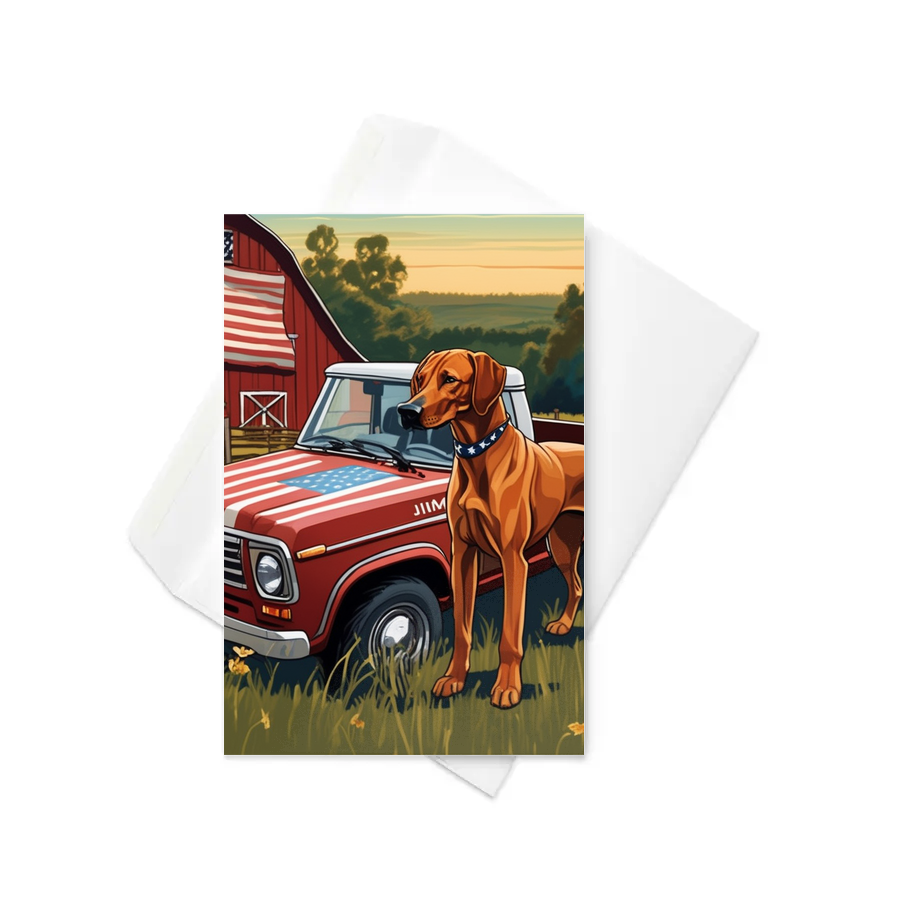 PugMug Custom Rhodesian Ridgeback Greeting Card