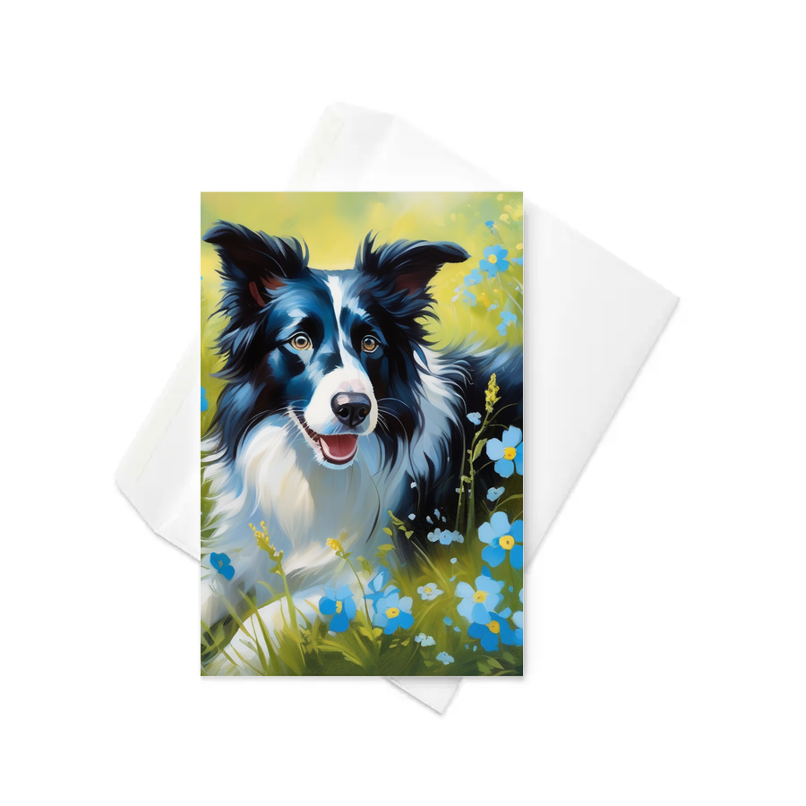 PugMug Custom Border Collie Greeting Card