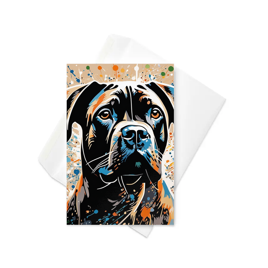 PugMug Custom Cane Corso Greeting Card