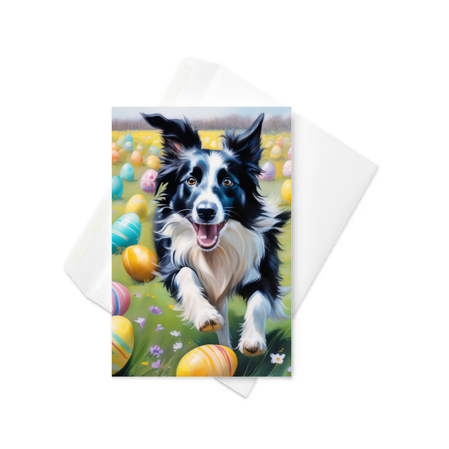 PugMug Custom Border Collie Greeting Card