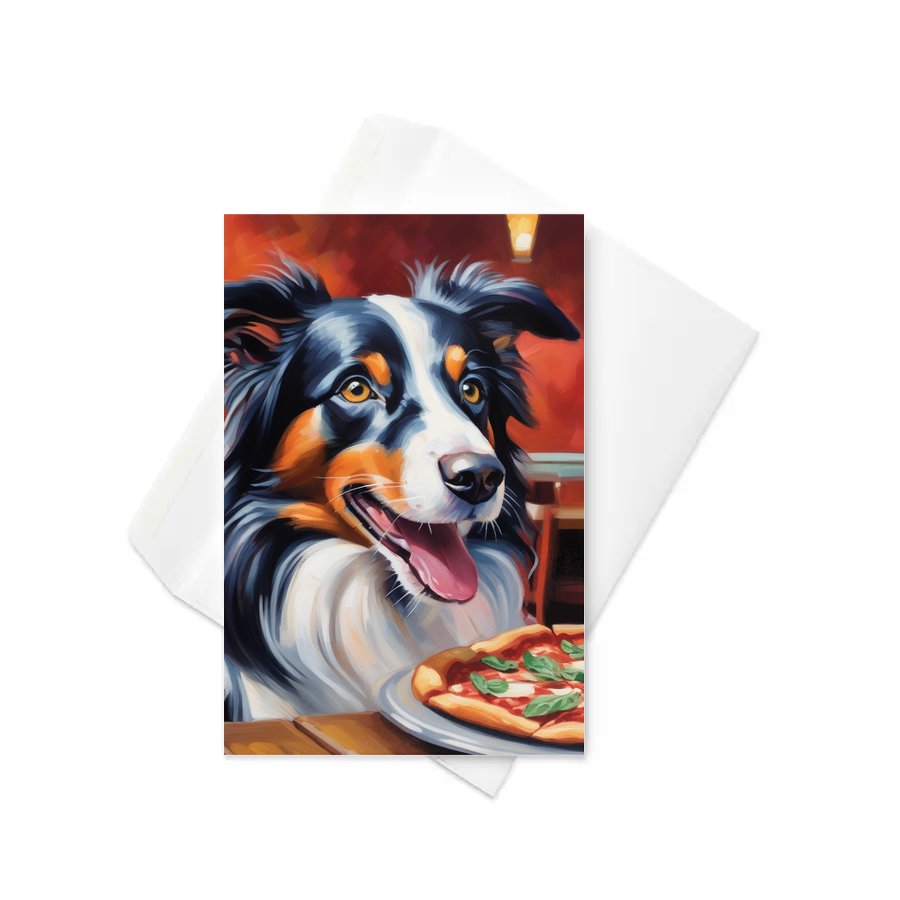 PugMug Custom Border Collie Greeting Card