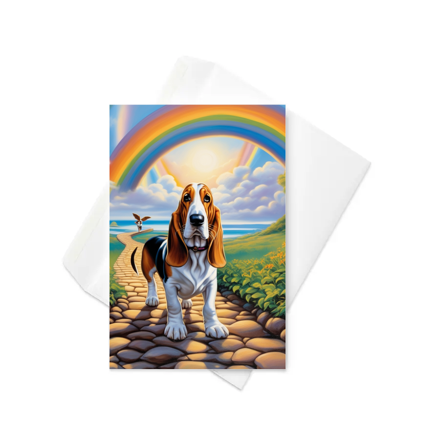 PugMug Custom Basset Hound Greeting Card