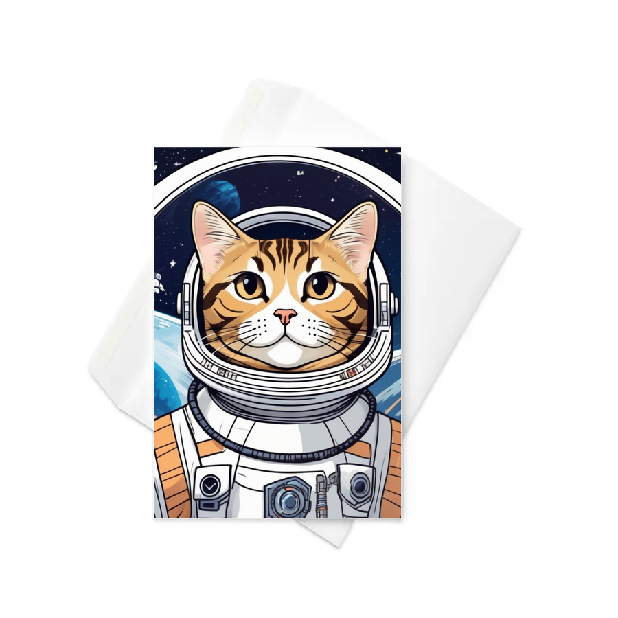 PugMug Custom Tabby American Shorthair Cat Greeting Card