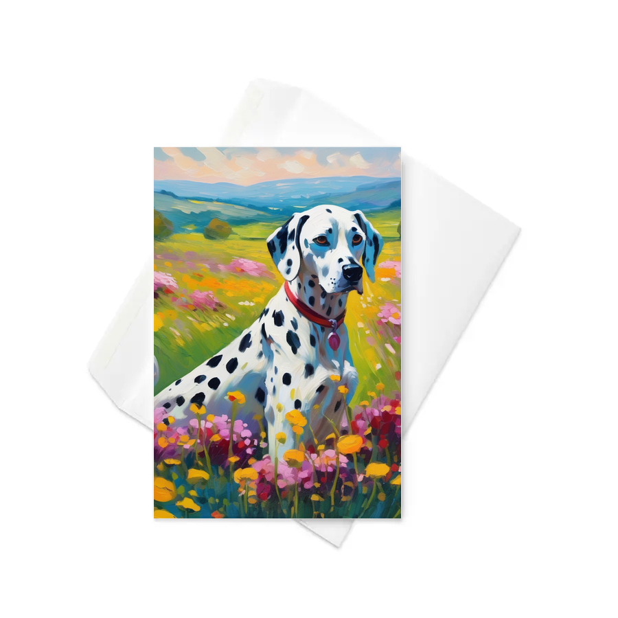 PugMug Custom Dalmatian Greeting Card