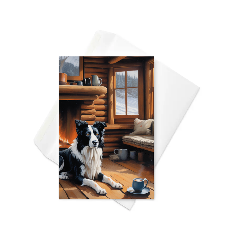 PugMug Custom Border Collie Greeting Card