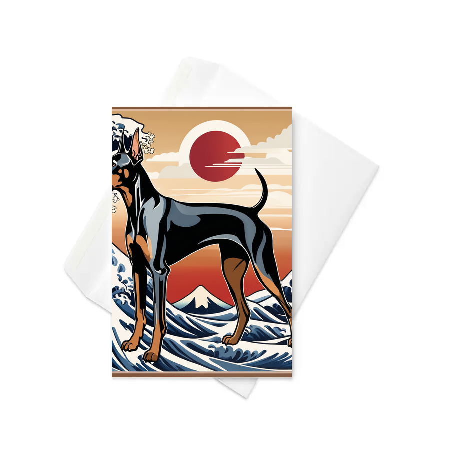 PugMug Custom Doberman Pinscher Greeting Card