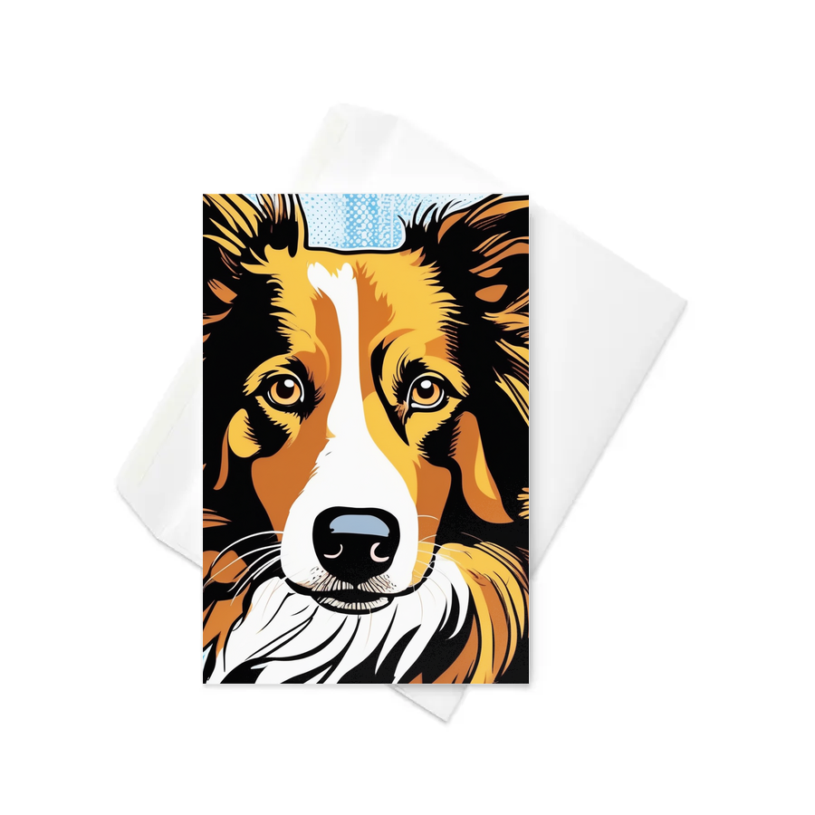 PugMug Custom Border Collie Greeting Card