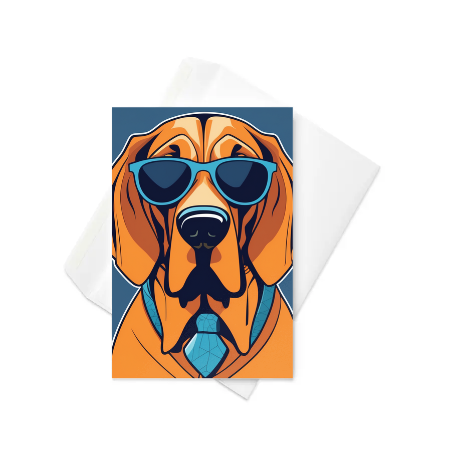 PugMug Custom Bloodhound Greeting Card