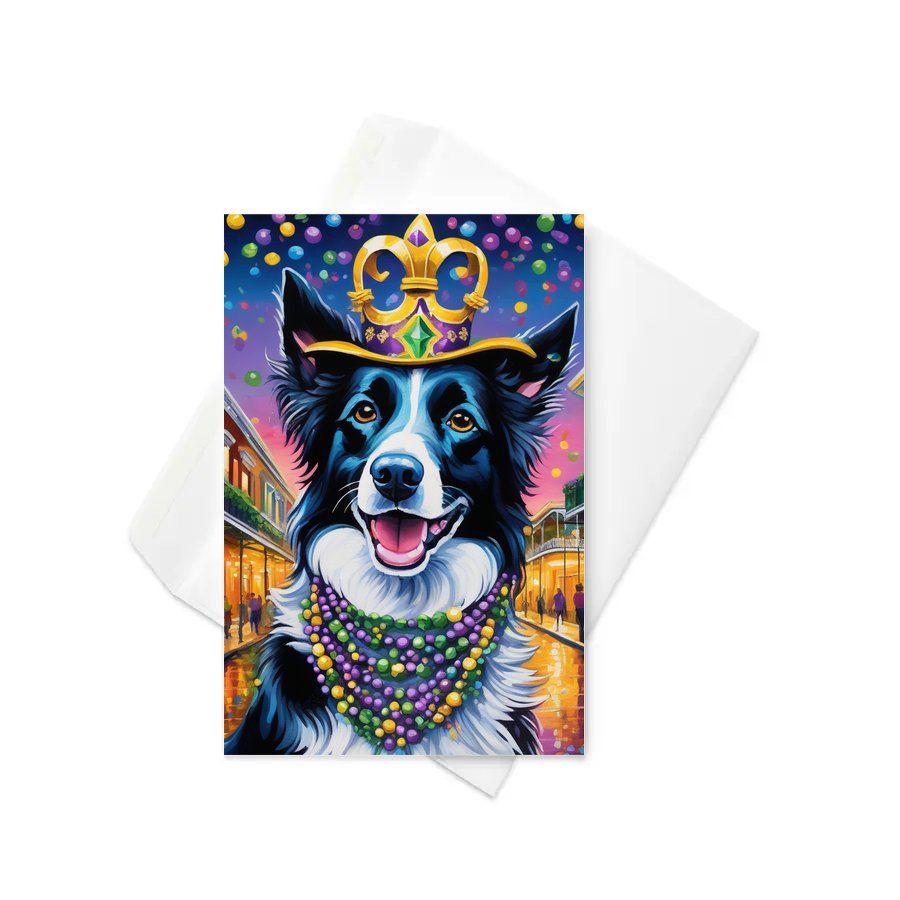 PugMug Custom Border Collie Greeting Card